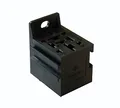 Produktbild: Stecksockel schwarz, 2x9.5mm,3x6.3mm,4x2.8mm für HD-Relais
