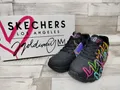 Produktbild: Skechers Damen Schnürschuh schwarz mit bunten Herzchen