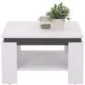 Produktbild: Livetastic Couchtisch, Weiß, Holzwerkstoff, Uni, quadratisch, Wange, 68x41x68 cm, Wohnzimmer, Wohnzimmertische, Couchtische