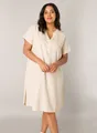 Produktbild: Base Level Curvy Tunikakleid Yacinthe Sommerkleid mit Leinen