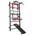 Produktbild: K-Sport: Trainingsset Sprossenwand + Dip Station, Klimmzugstange & Trainingsbank I Kraftstation mit Pull-Up Bar, Dip Stange & Hantelbank, inkl. E-Book