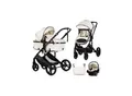 Produktbild: Chipolino Kinderwagen 3 in 1 Amore Babyschale Adapter Wickeltasche Fußabdeckung beige-schwarz