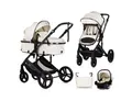 Produktbild: Chipolino Kombi-Kinderwagen Kinderwagen 3 in 1 Amore, Babyschale Adapter Wickeltasche Fußabdeckung