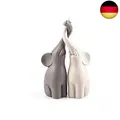 Produktbild: Verliebte Elefanten, Dekofigur, Dekoration im 2er Set, Höhe 25,5 cm