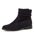 Produktbild: Stiefelette , Blockabsatz, Boots mit Falten im slouchy Look, Gr. 38, navy
