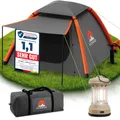 Produktbild: ELONEO aufblasbares Zelt für 1-3 Personen mit Vordach & Luftpumpe, Camping Zelt wasserdicht, Luftzelt Ultraleicht, Inflatable Tent, Glamping Zelt mit gratis LED Licht