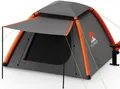 Produktbild: ELONEO aufblasbares Zelt mit Vordach & Luftpumpe, 1-4 Personen, Camping Zelt, Luftzelt, Personen: 4, Familienzelt, wasserdicht, ultraleicht, mit Outdoor Licht/LED Lampe