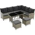 Produktbild: Juskys Gartenlounge Manacor (grau-meliert)