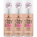 Produktbild: Essence Foundation stay ALL DAY 16h long-lasting, 3-tlg., mit super softer Textur braun