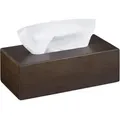 Produktbild: 2 x Tücherbox Bambus, Taschentuchbox mit Schiebeboden, Tissue Box für Taschentücher, HBT: 8,5 x 24 x 13 cm, dunkelbraun
