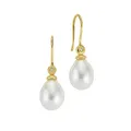 Produktbild: Gold 18 Karat Perlen-Ohrringe Ohrhänger mit Perlen Ohrschmuck 750 Gold für Damen