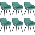 Produktbild: Woltu Esszimmerstuhl, Türkis, Metall, Textil, Säule, 56x81x62 cm, Esszimmer, Stühle, Esszimmerstühle, Armlehnenstühle