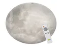 Produktbild: Trio Leuchten LED Deckenleuchte Lunar 627516000, Acryl mit Mondmotiv, Mondphase wechselbar, 1 x 40 Watt LED, Helligkeit einstellbar, Nachtlich Funktion, inkl. Fernbedienung, Weiß