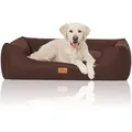 Produktbild: Knuffelwuff Tierbett Hundebett Lotte, Schaumstoffflocken braun 75 cm x 105 cm