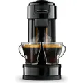 Produktbild: Philips Senseo® Switch 2-in-1 Pad und Filter Kaffeemaschine mit Thermo Kanne + Intensitätsregler, Schwarz (HD6592/64) - Schwarz