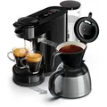 Produktbild: Philips Senseo® Switch 2-in-1 Pad und Filter Kaffeemaschine, Schwarz (HD6592/64)