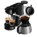 Produktbild: PHILIPS SENSEO® HD6592/64 Switch 2in1 Pad- und Filterkaffeemaschine, Klavierlack