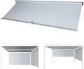 Produktbild: Seitenwand für Pergola HWC-L41, Pavillon Rollo Ersatzseitenwand, Stoff/Textil 3x3m weiß