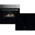 Produktbild: AEG AB04B Set Backofen NBU5A10CM + Induktionskochfeld IBE6420SCB - Silber