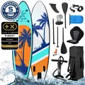 Produktbild: BRAST® SUP Board TROPIC | Aufblasbares Stand up Paddle | 320x81x15cm