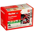 Produktbild: fischer DuoPower 5x25 S 2K 535458 Dübel mit Schrauben Ø 5 mm x 25 mm, 50 St.