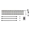Produktbild: Briloner Leuchten - LED TV Beleuchtung, Band dimmbar, LED Strip selbstklebend, 2m, USB-Anschluss, geeignet für 32-78 Zoll, Licht-Leiste 48 x RGB Farbwechsel, 2353-024, Schwarz