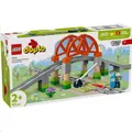 Produktbild: LEGO® DUPLO® Town Eisenbahnbrücke und Schienen â€“ Erweiterungsset 10426