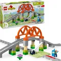 Produktbild: LEGO DUPLO Eisenbahnbrücke Und Schienen – Erweiterungsset - Lernspielzeug Für Kl