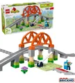 Produktbild: LEGO Duplo 10426 Eisenbahnbrücke und Schienen – Erweiterungsset 10426