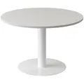 Produktbild: meet powered by PAPERFLOW Mehrzwecktisch weiß rund, Säulenfuß weiß, 115,0 x 115,0 x 75,0 cm