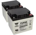 Produktbild: Yuasa 2x Yuasa Blei-Akku REC50-12I Pb 12V / 50Ah Zyklenfest, M5 Innengewinde Bleiakkus