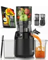 Produktbild: Entsafter Slow Juicer  Inkl. Rezeptbuch & Große 130mm Öffnung I Perfekt für O...
