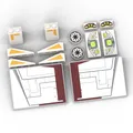Produktbild: Upgrade-Kit (bedruckte Teile) für LEGO® Star Wars 75021 Republic Gunship™