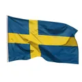 Produktbild: Aricona Schweden Flagge 90x150cm - wetterbeständige Fahne mit Messingösen, 100% Polyester, robuste Doppelnaht & in lebendigen Farben - ideal für Flaggen-Liebhaber