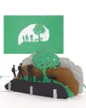Produktbild: Grußkarte Wanderlust - 3D Pop Up Karte Wandern, Bergsteigen & Pilgern – als Reisegutschein, 3D Geschenkkarte, Geburtstagskarte & Einladungskarte für Wanderer, Bergsteiger und zur Pilgerfahrt