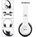 Produktbild: Wisam® P47 Wireless Bluetooth 5.0 + EDR Kopfhörer Headset Weiß PC Smartphones