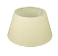 Produktbild: Dirk Davids Leuchten GmbH Lampenschirm Lampenschirm für Tischleuchte in Rund Leinen Cotton Creme 25-18-14cm, Hochwertiger Lampenschirm
