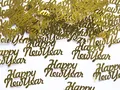 Produktbild: Happy New Year Konfetti 4x2cm 3g Tischdeko Silvester Party Streudeko Tischkonfetti Confetti Gold