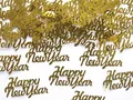 Produktbild: Folienkonfetti Happy New Year 4x2cm Tischdeko Streudeko Silvesterparty