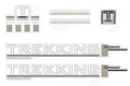 Produktbild: Aufkleber Fahrrad Rahmen Trekking Performance Dekor Sticker Decal Set 6-Teilig