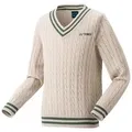 Produktbild: Yonex Langarmshirt Sweater Pullover mit V-Ausschnitt beige Jungen beige J130
