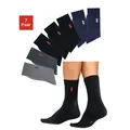 Produktbild: Basicsocken H.I.S, Herren, Gr. 39-42, blau (schwarz, grau, meliert, anthrazit, marine), Baumwolle, Baumwollmischung, Elasthan, Polyamid, meliert, elastisch, Socken, in angenehmer Baumwollqualität, Topseller