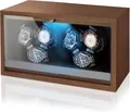 Produktbild: Olvy Uhrenbeweger für 6 Uhren, Watchwinder Box, Extrem Leiser Mabuchi Motor, Flexiblem Uhrenkissen, Watch Winder Holz