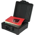 Produktbild: HMF Feuerfeste Dokumentenbox DIN A4 Ordner, wasserdichte Geldkassette abschließbar, 39 x 40 x 17 cm, Schwarz