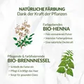 Produktbild: LOGONA Naturkosmetik Pflanzenhaarfarbe Mahagonirot Veganes Henna-Pulver 100g