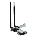 Produktbild: Intertech Wi-Fi 6 PCIe Adapter EP-134 Antenne,Bluetooth 5.2 (Mini PCI Express) (88883059)