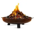 Produktbild: BonFeu BonBowl Plus Feuerschale 100 cm Durchmesser - Feuerschalen für den Garten - Feuerstelle Outdoor & Feuertonne - Feuerschale mit Opt. Grillrost - Feuerkorb für den Garten - 100x100x23.5cm