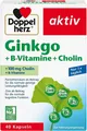 Produktbild: Doppelherz Ginkgo + B-Vitamine + Cholin - 40 Kapseln