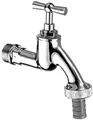 Produktbild: SCHELL 034050399 Auslaufventil / Ventil 1/2'' , Wasserhahn für Schlauchanschluss (Außgussbecken oder Waschmaschinenanschluss) , Oberteil mit Knebelgriff , Schlauchverschraubung , Oberfläche mattchrom