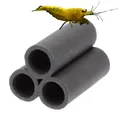 Produktbild: GarPet Aquariendeko Aquarium Deko Pyramide 3er XL Garnelen Röhre Höhle Krebs Wels Ton